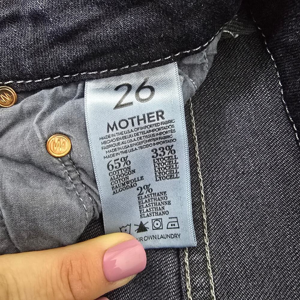 Mother Denim High Waisted Looker Skinny Jeans in Coffee, Tea, or Me? Size 26 - Picture 10 of 10